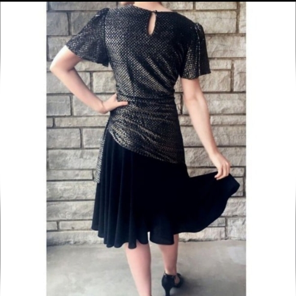 Madonna vtg 80s 1920s inspired formal evening mididress Madonna - Picture 2 of 11